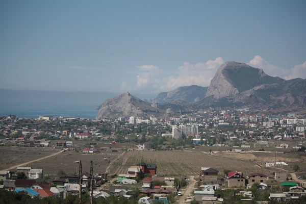 Sea coast horizon mountain Photo