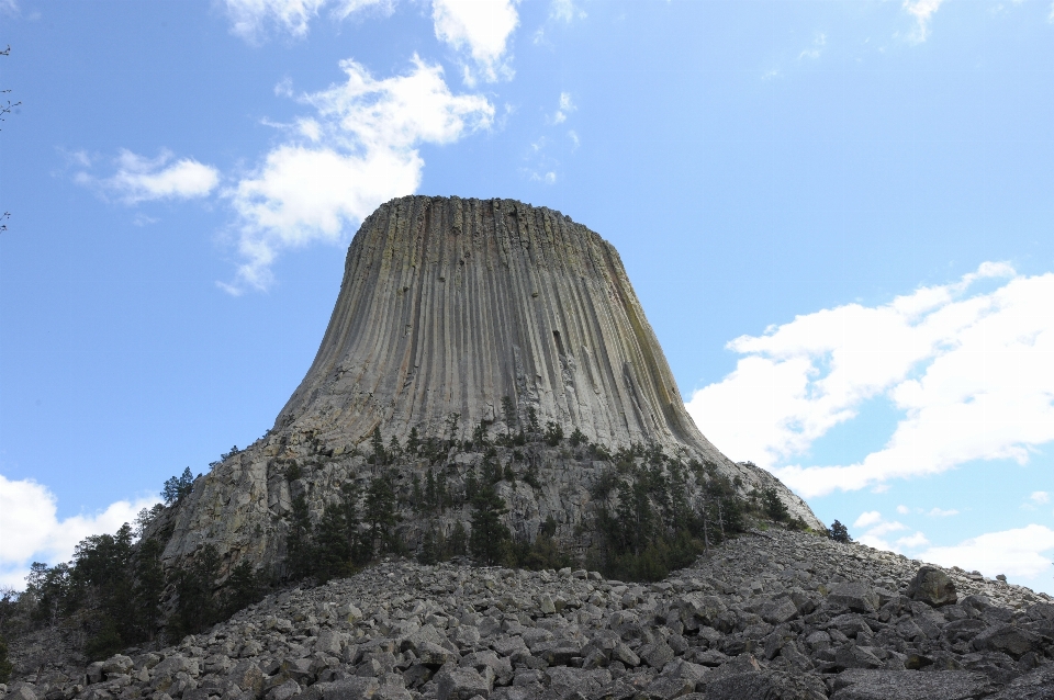 Baum rock berg himmel