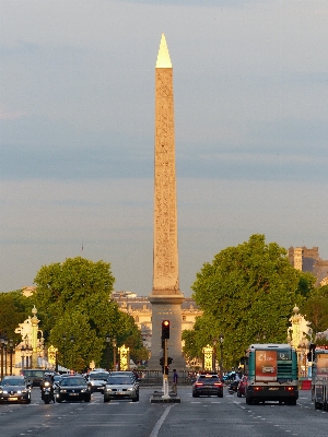 Sun paris skyscraper monument Photo