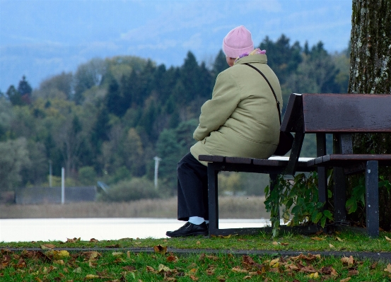 Person woman old alone Photo