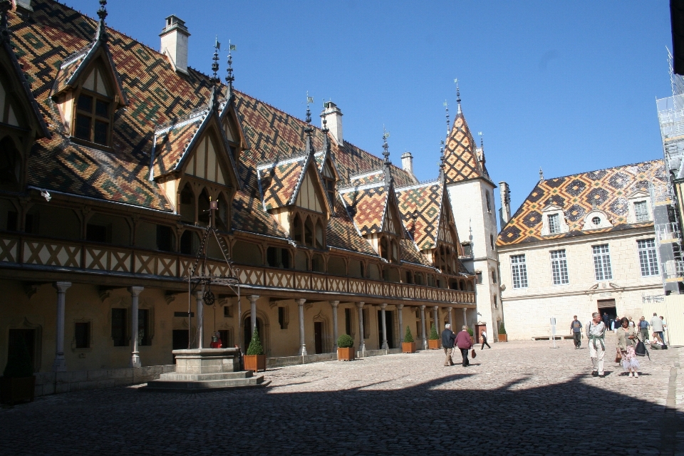 Architecture town roof building