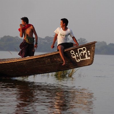 Sea water boat canoe Photo