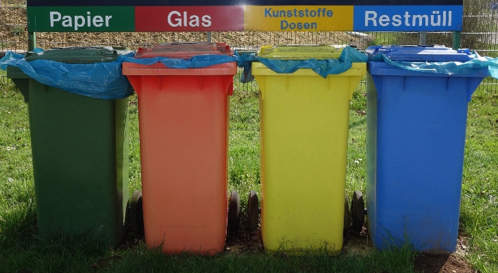 Plastic blue black container Photo