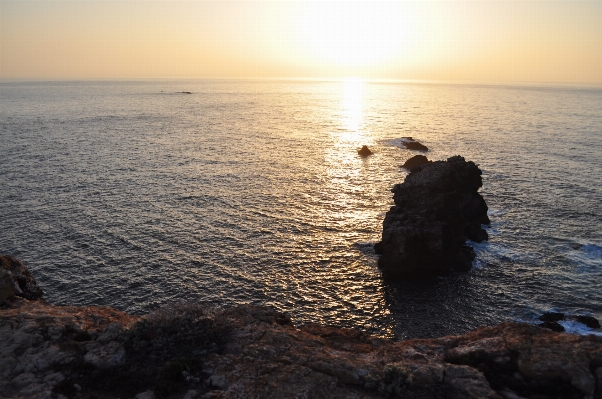 Foto Pantai lanskap laut pesisir