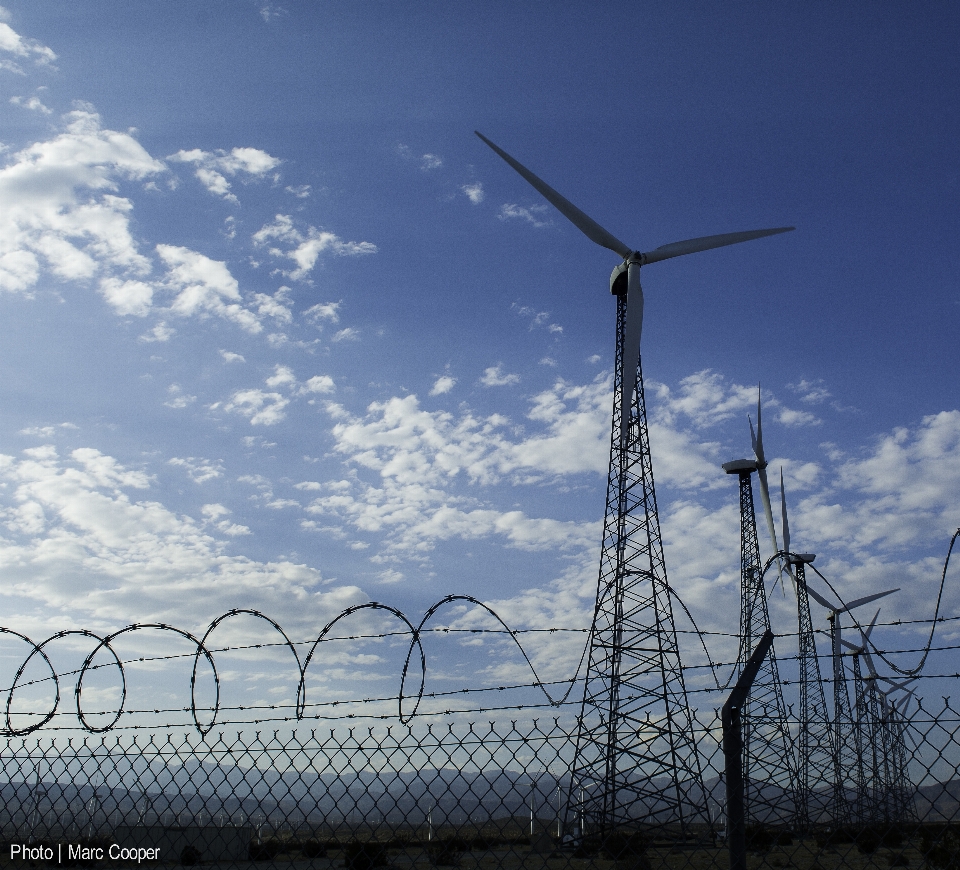 Sky desert windmill wind