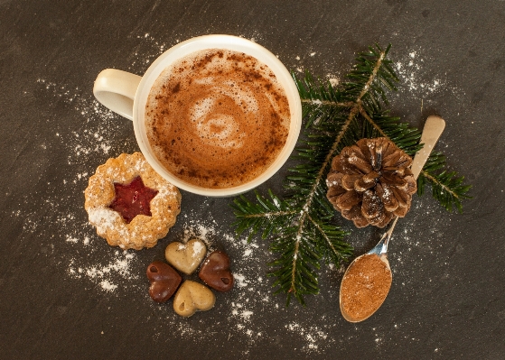 Foto Manis coklat panas
 dekorasi piring