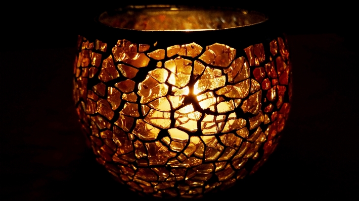 Light glass decoration lantern Photo