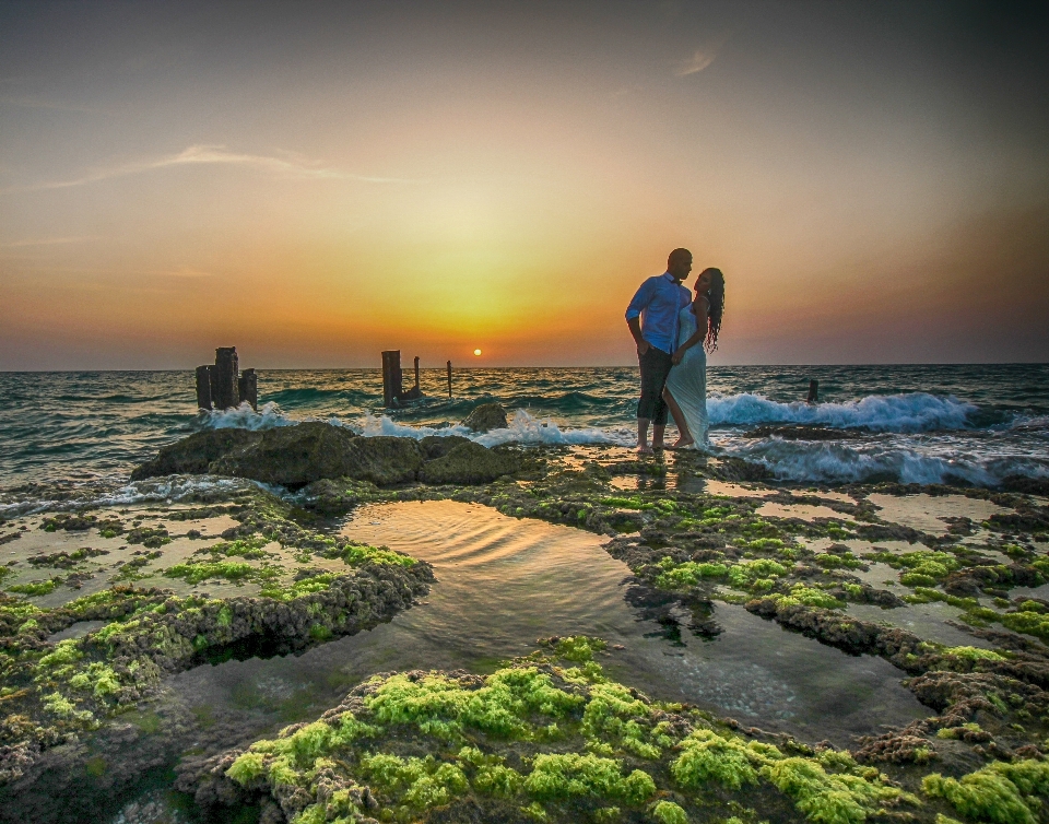 Beach landscape sea coast