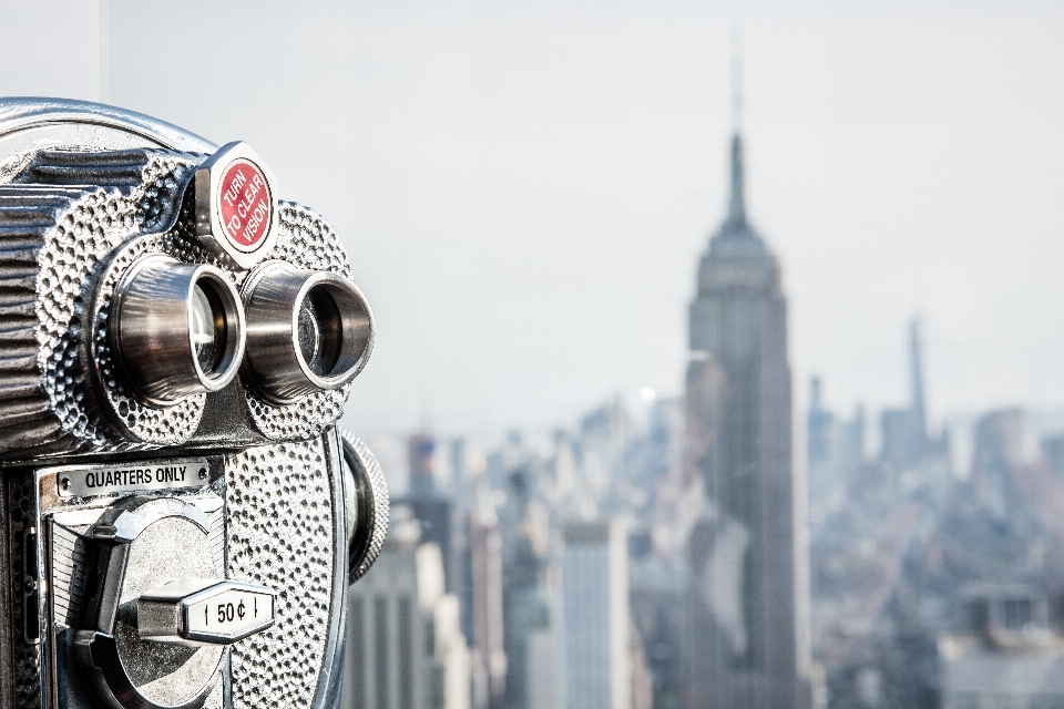 Kaki langit fotografi gedung pencakar new york