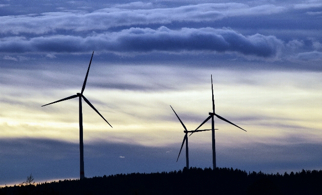 Cloud sky prairie windmill Photo