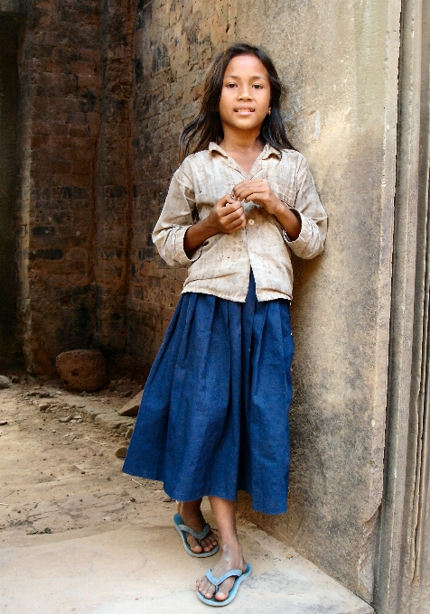 Fille vieux portrait modèle