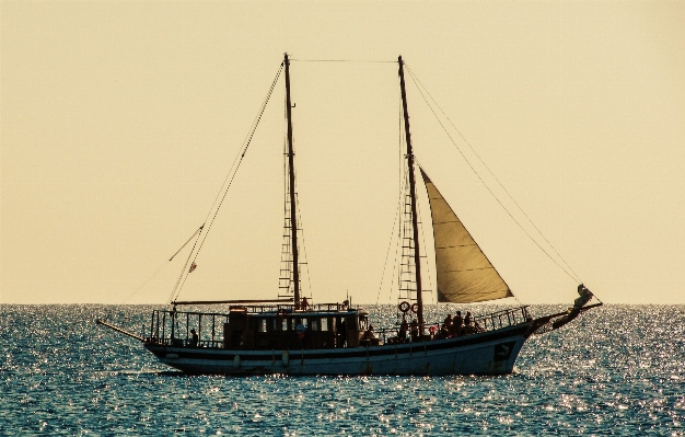 Sea nature sunset boat Photo