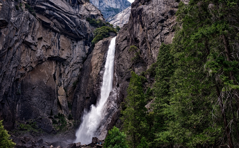 Landschaft natur wald wasserfall