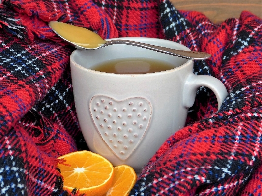 Cold cup heart pattern Photo