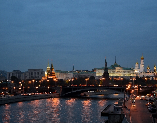 Horizon bridge skyline night Photo