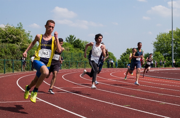 Outdoor track field running Photo