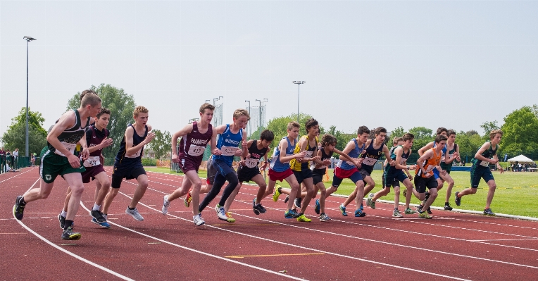 Outdoor track field running Photo