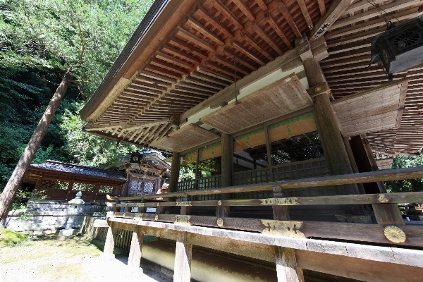 Wood roof high shrine Photo