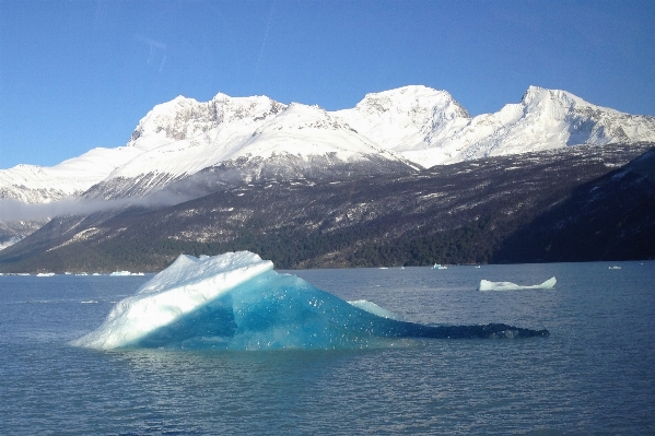 Mountain range ice glacier fjord Photo