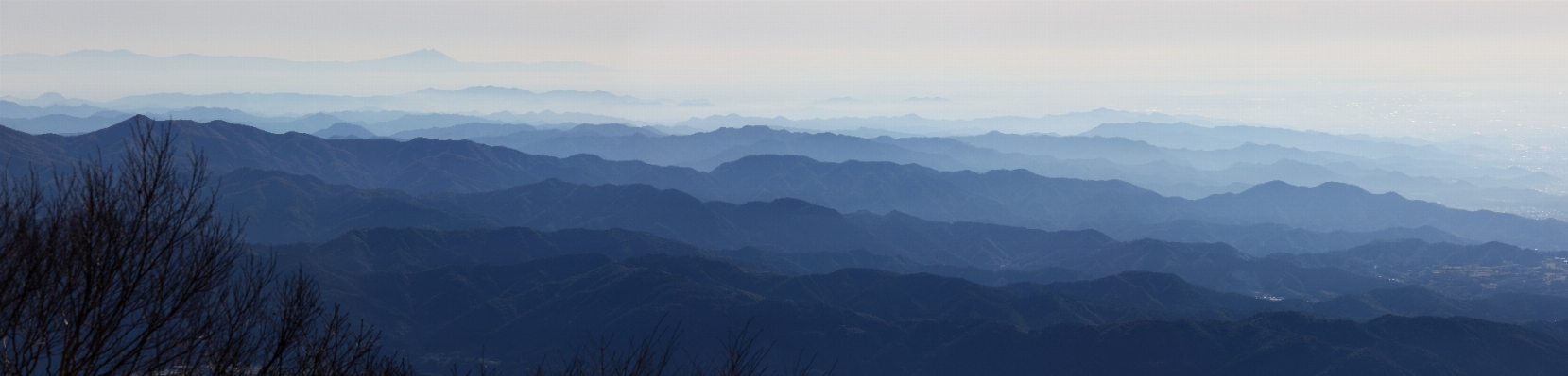 Swamp mountain range panorama Photo