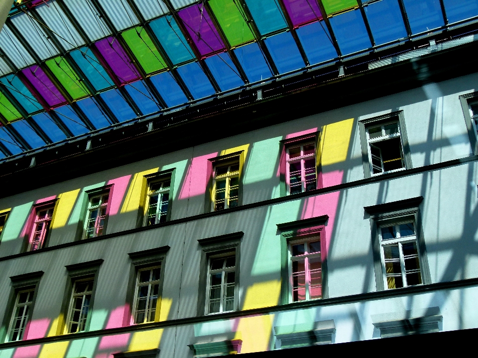 Die architektur sonne fenster gebäude