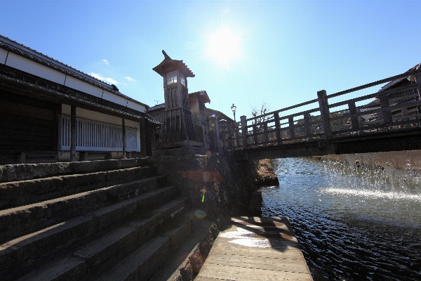 Bridge canal walkway transport Photo