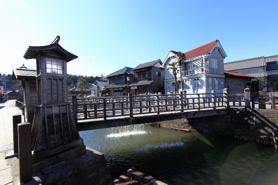 Dock brücke stadt kanal
