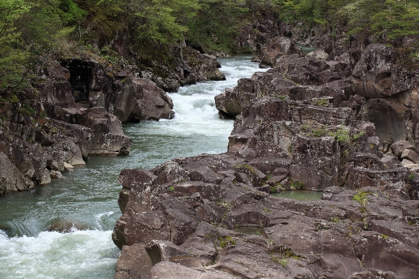 Sea coast rock waterfall Photo