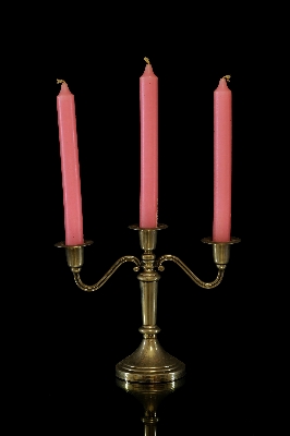 Flame candle lighting decor Photo