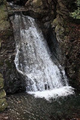 Water rock waterfall formation Photo