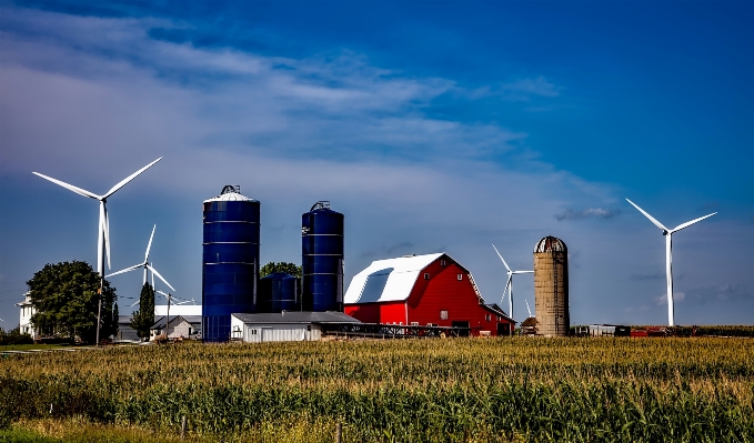 Nature sky field farm Photo