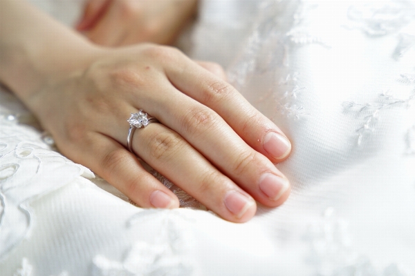 Hand ring finger wedding Photo