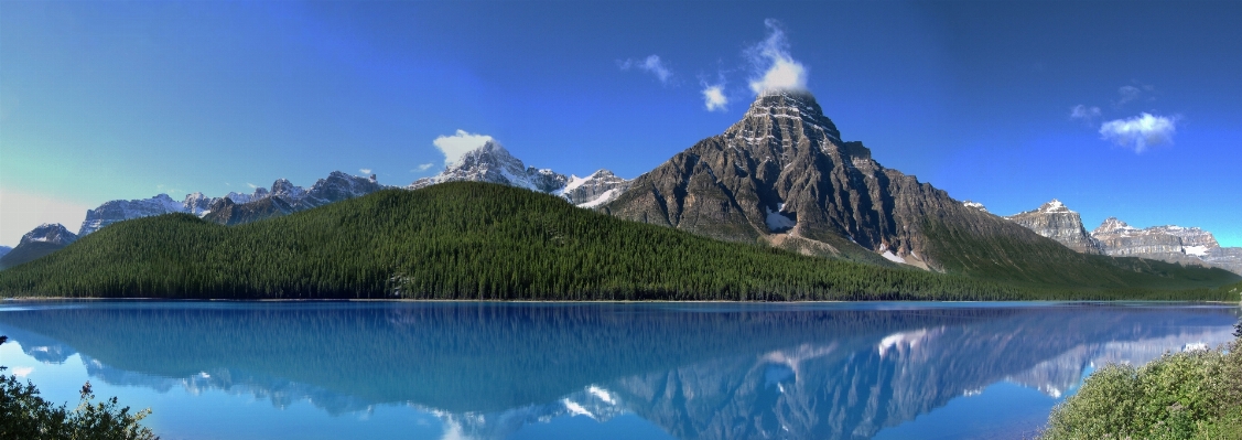 Mountain lake range panorama Photo