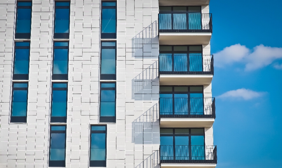 Architecture white window building