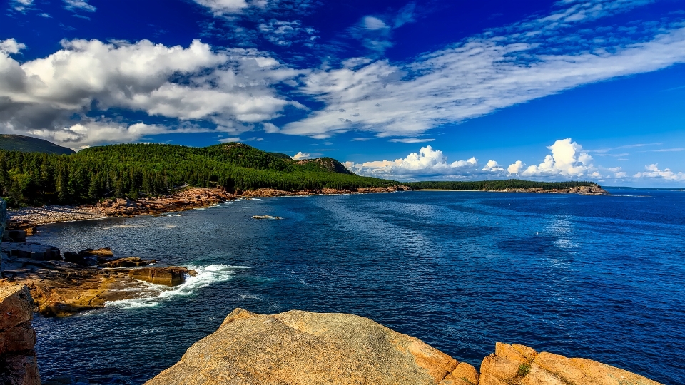 Landscape sea coast water