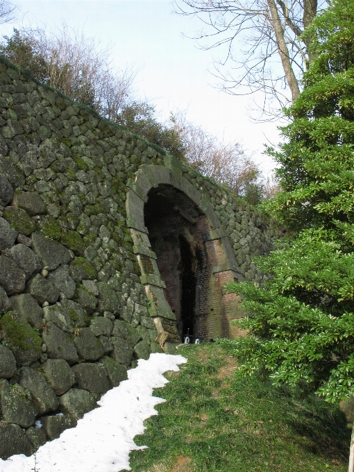 ściana tunel łuk wysoki