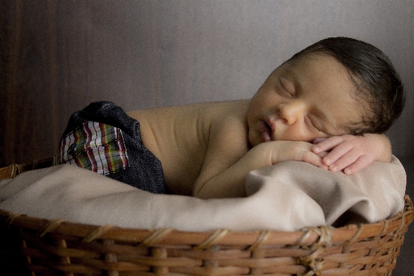 Hand person sleeping sitting Photo