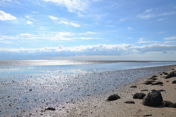 Foto Pantai laut pesisir pasir