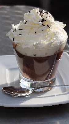 Foto Café com leite chocolate quente
 capuccino
