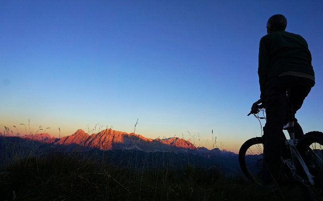 Landscape mountain sky sunrise Photo