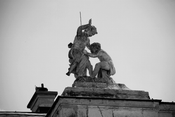 Foto Hitam dan putih
 kota monumen lanskap