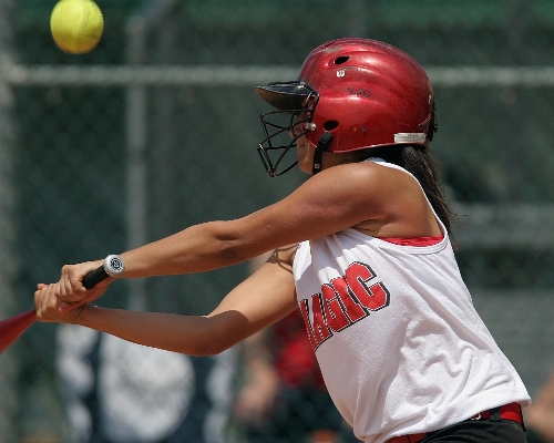 Photo Fille base-ball sport jeu