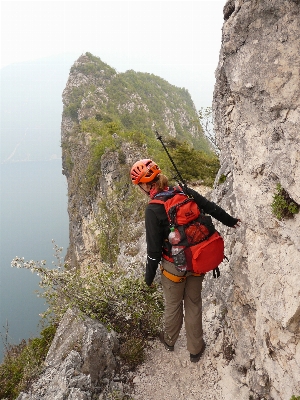 Rock walking mountain adventure Photo