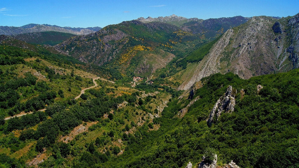 風景 山 トレイル 丘