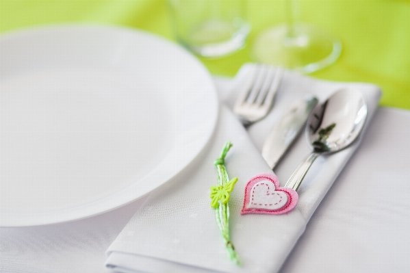 Cutlery flower petal meal Photo