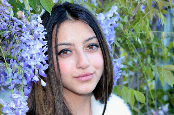 Person fence plant girl Photo