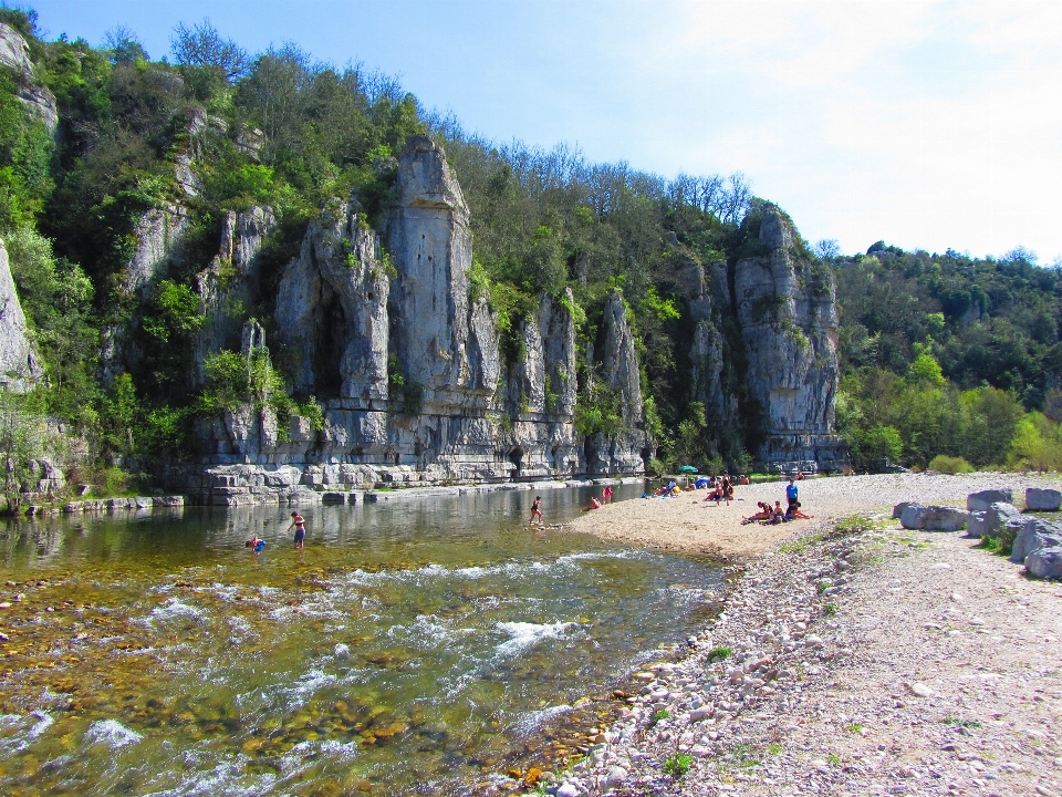 Paisaje agua naturaleza rock