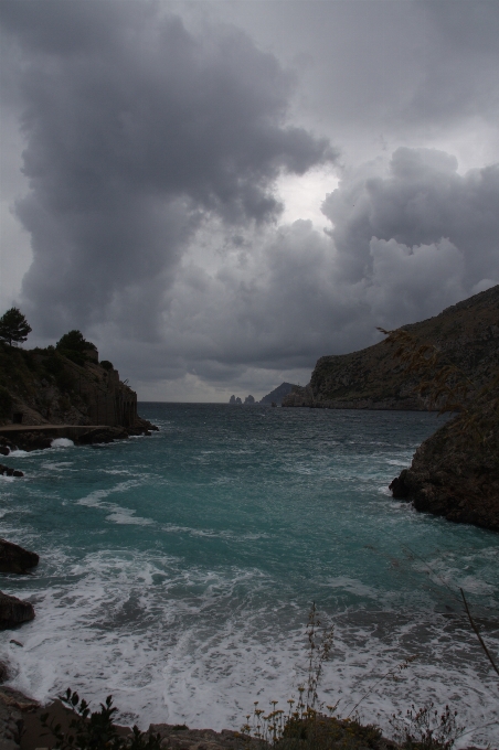 Praia paisagem mar costa