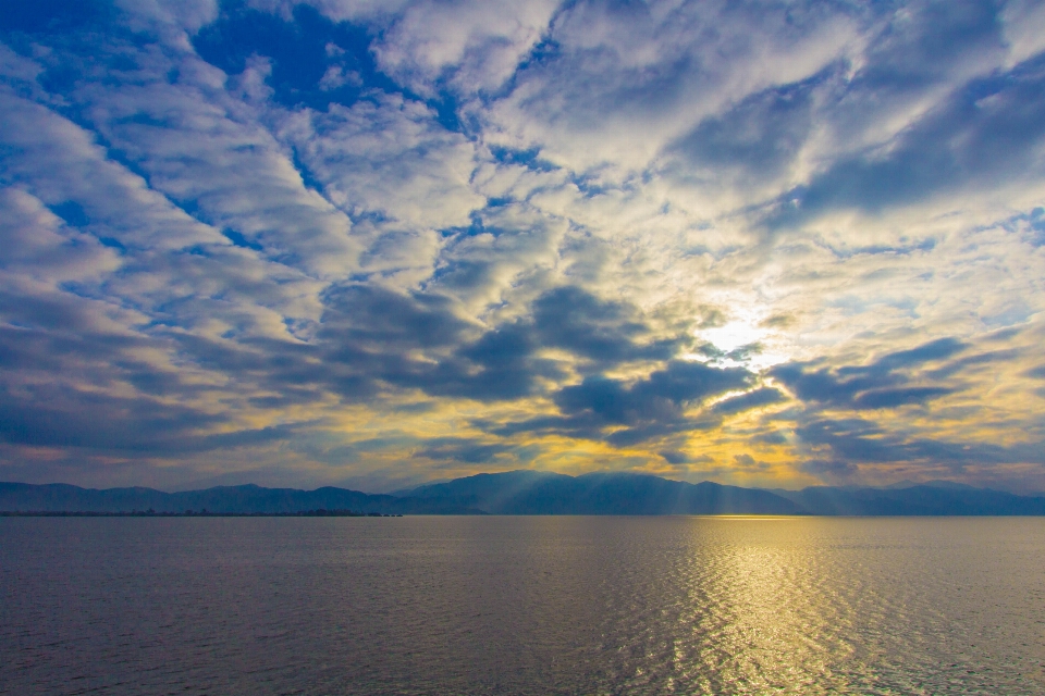 Meer ozean horizont wolke