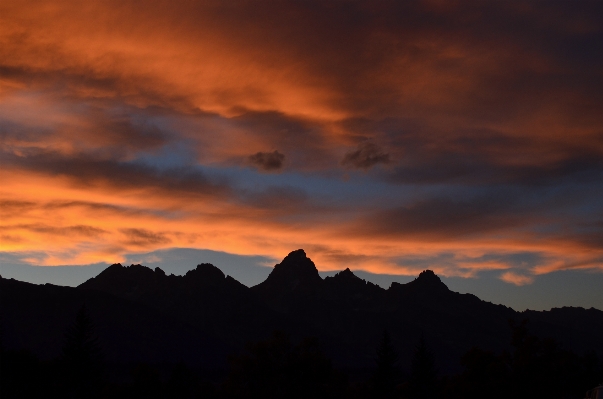 Landscape horizon mountain cloud Photo